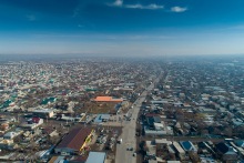 Вид на западный Бишкек, 05.02.2020